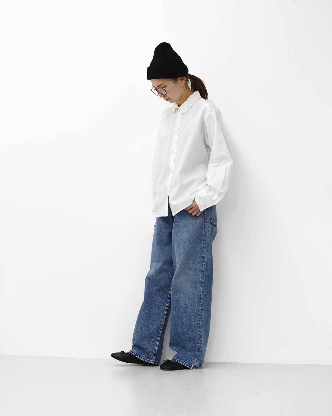 mizuiro ind [ミズイロ インド] washer collar shirt [4-230057