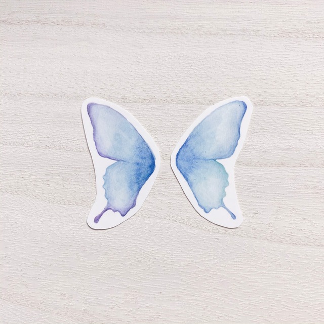 片羽の蝶のタトゥーシール Mei Mei 迷々