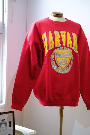 80s~ college sweat red
