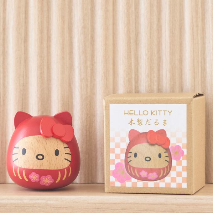 ニチガン キティ デスク 木製だるま 木製雑貨 雑貨 木製 ハローキティ