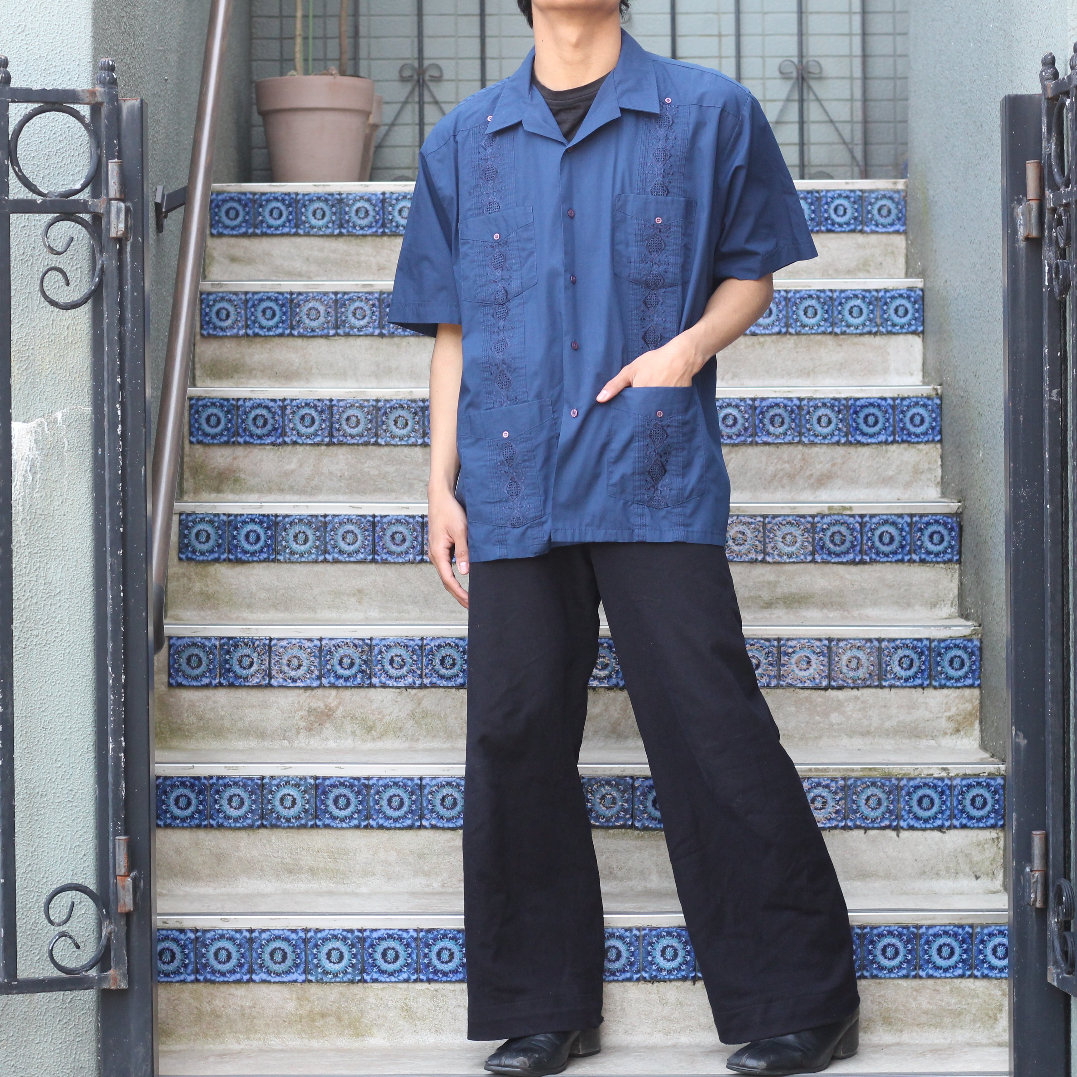 80s BOMANI CUBA SHIRTS キューバシャツ