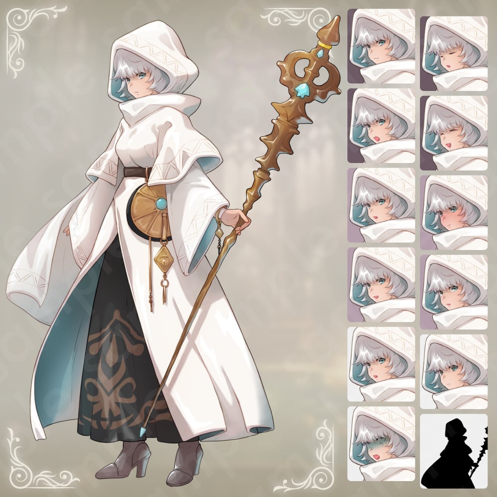 ファンタジーキャラクターセット Vol.1 冒険者編】冒険者・弓使い