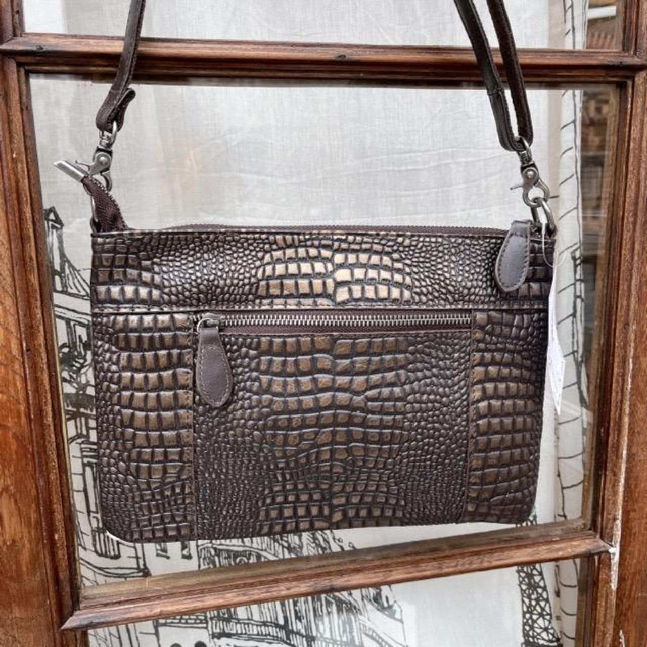 Topanga Bag　デザインレザークラッチ&ショルダーバッグ