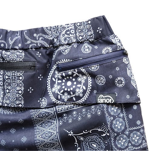 ranor(ラナー) BANDANA MIDDLE SHORTS BLACK | PAY ID