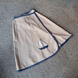 船刺繍 巻きスカート used [209015]
