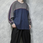 FADED GLORY switching design long sleeve tee