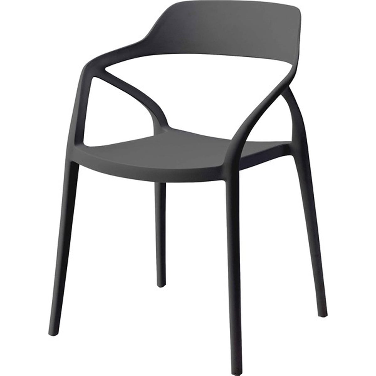 チェア CL-481BK CL-481WH スタッキングチェア 北欧 ダイニングチェア 肘付き おしゃれ 椅子 アームチェア カフェ リビング ダイニング シンプル ブラック ホワイト