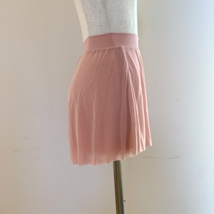 【ピンク】チュール素材　キュロットスカート　