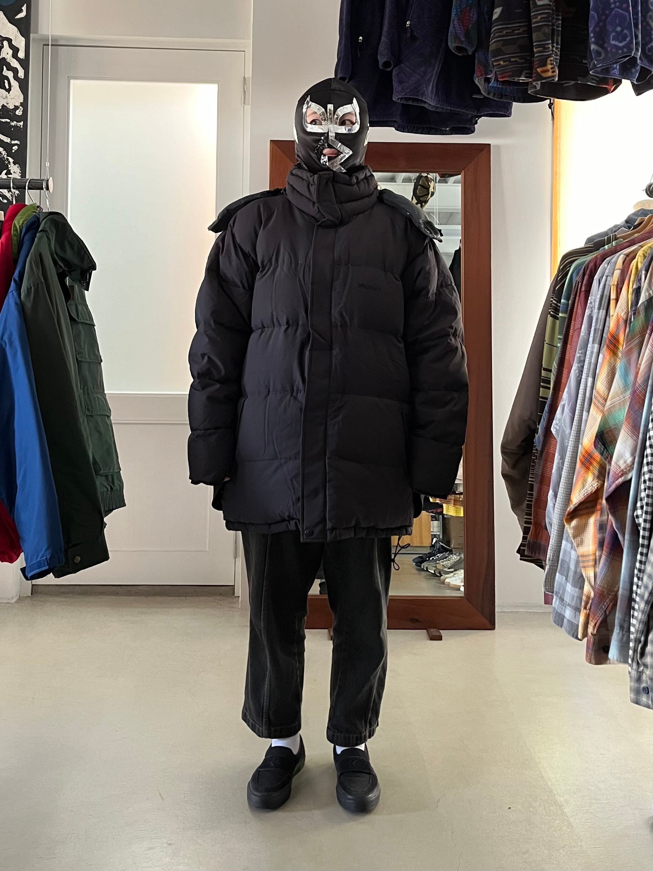 90s Marmot マーモット ダウンジャケット GORE DRYLOFT オールブラック