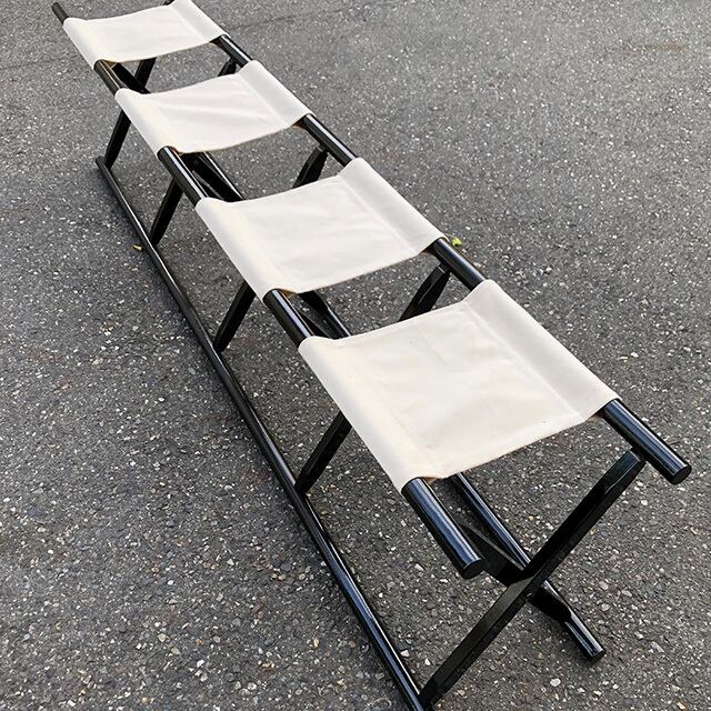 神社 椅子 胡床 角細白布 白布 折り畳み式 角脚 ブナ  送料無料