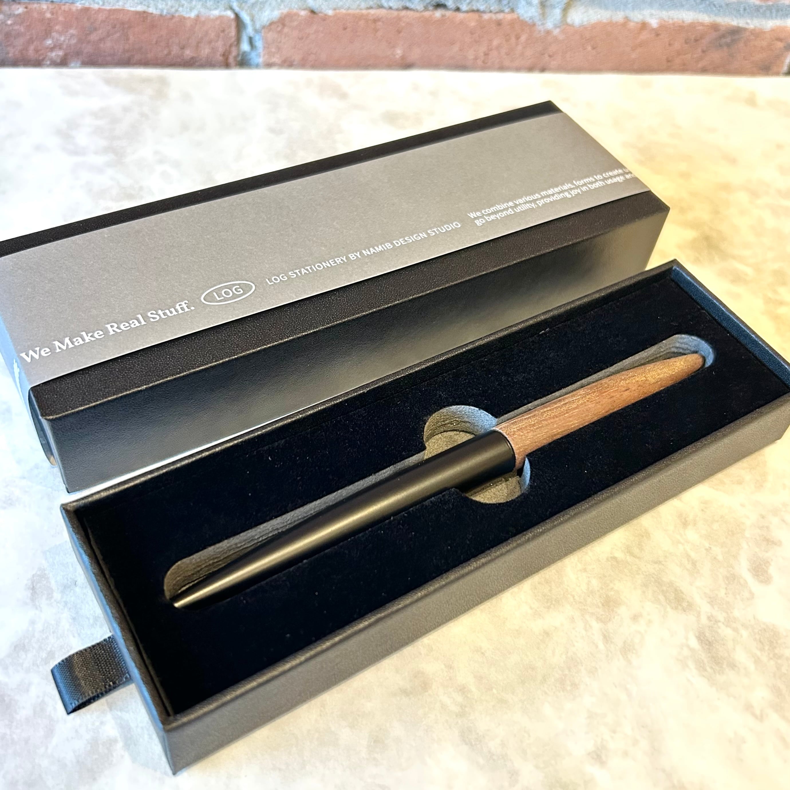 文房具・ステーショナリー mm LOGステーショナリー 「 201 ブラス＆ウッドボールペン