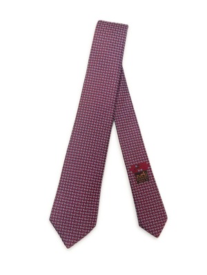 エルメス シルクタイ 7㎝《カンテ》Rouge/Azur/Blanc