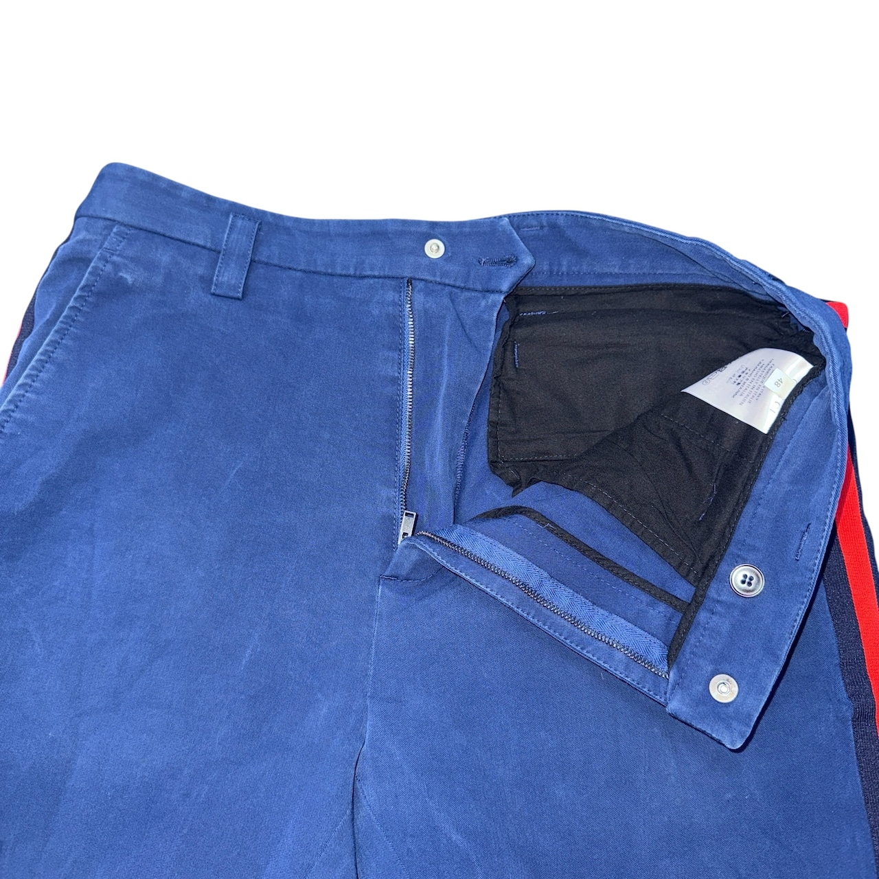 【GUCCI】サイドストライプ ロイヤルブルーパンツ