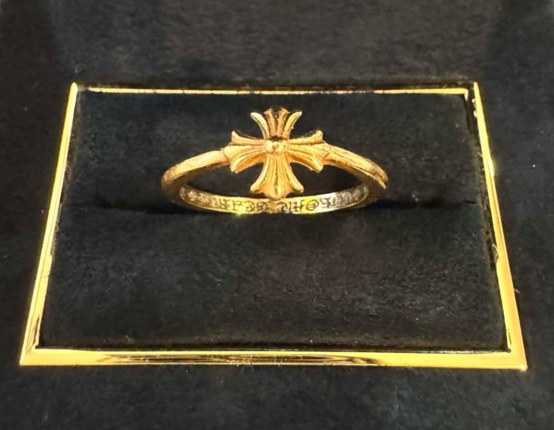 CHROME HEARTS クロムハーツ 22K BUBBLGM CH PLS RING バブルガムリング 指輪