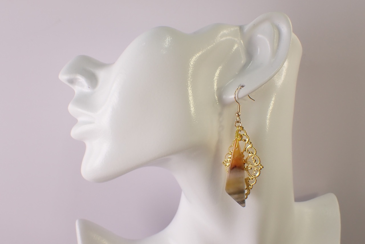 アベンチュリンピアス　24.1ct　[C9‐194]