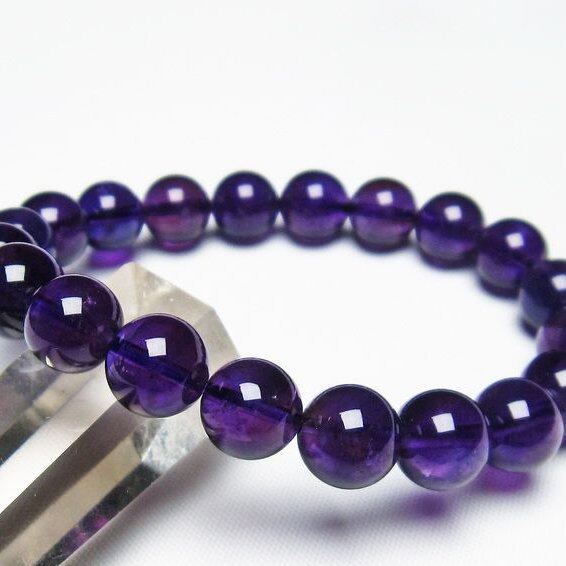 アメジスト ブレスレット 10mm 一点物 メール便送料無料 [M便 1/10] 111-21743