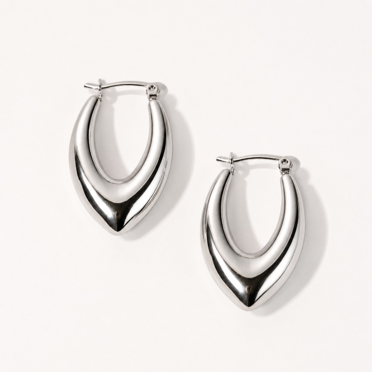 【ヴァレー F07 / シルバー】 フープピアス