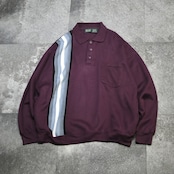 switching knit polo sweat