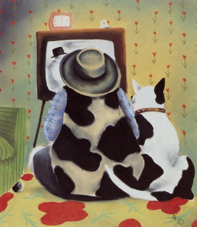 ブチとテレビ | Watching with Butch