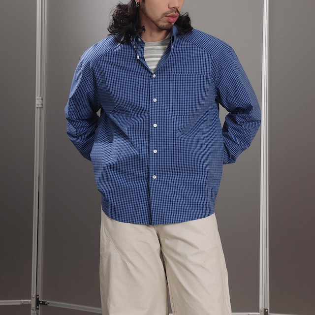 ブルーシフト・ニュアンスチェックシャツ A2120