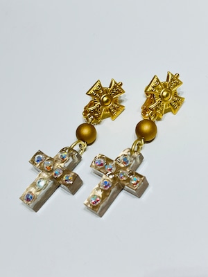 ピアス チャームクロス