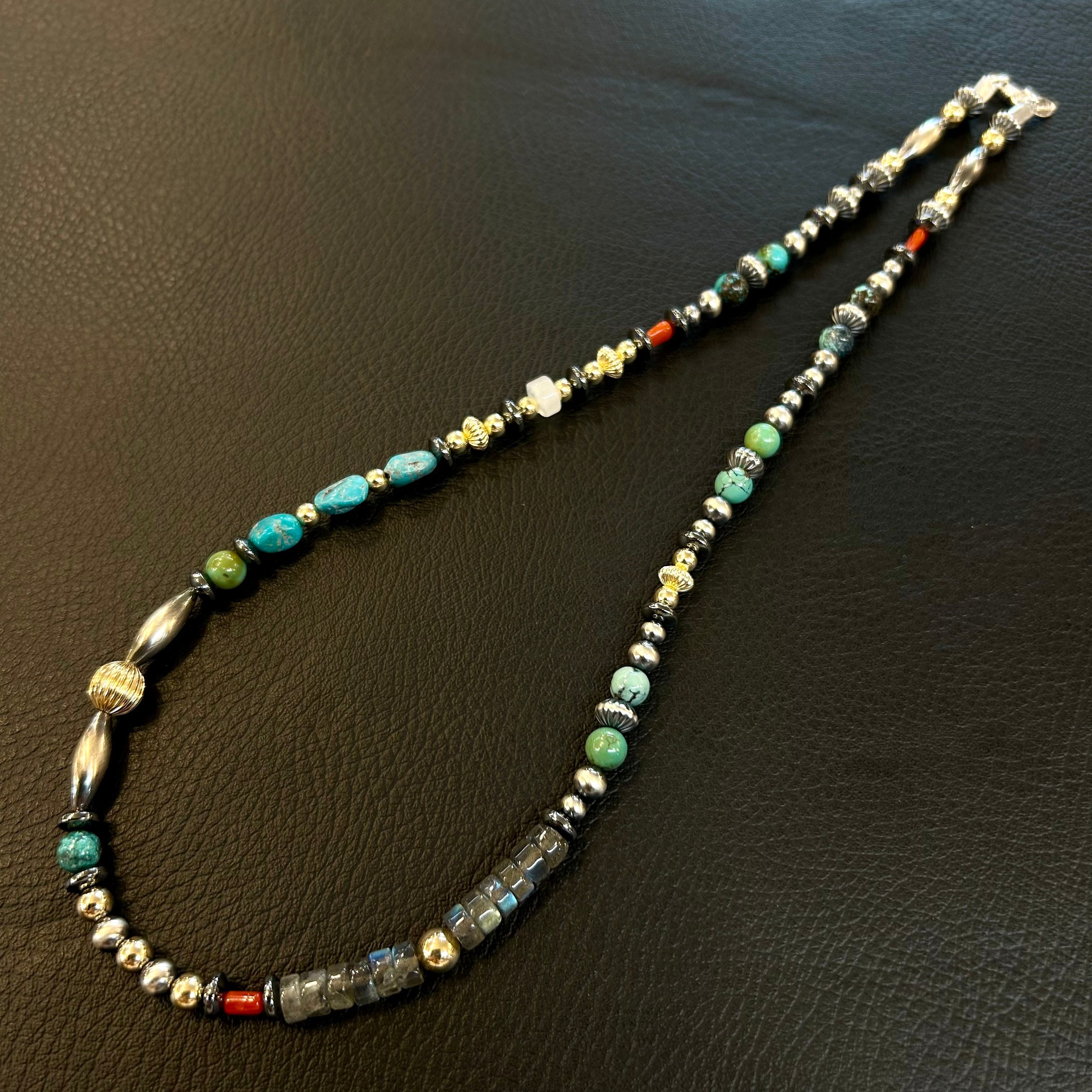 ブライト（Bright）ネックレス（Wave Labradorite）50cm