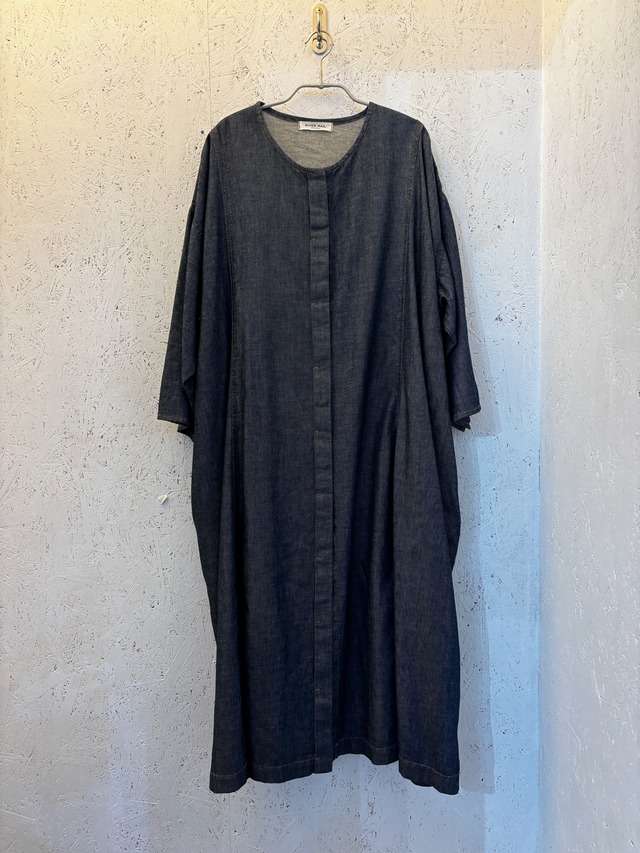【残り１点】Round Neck / Long  Denim Shirt