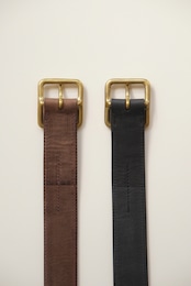 Square buckle belt - brass