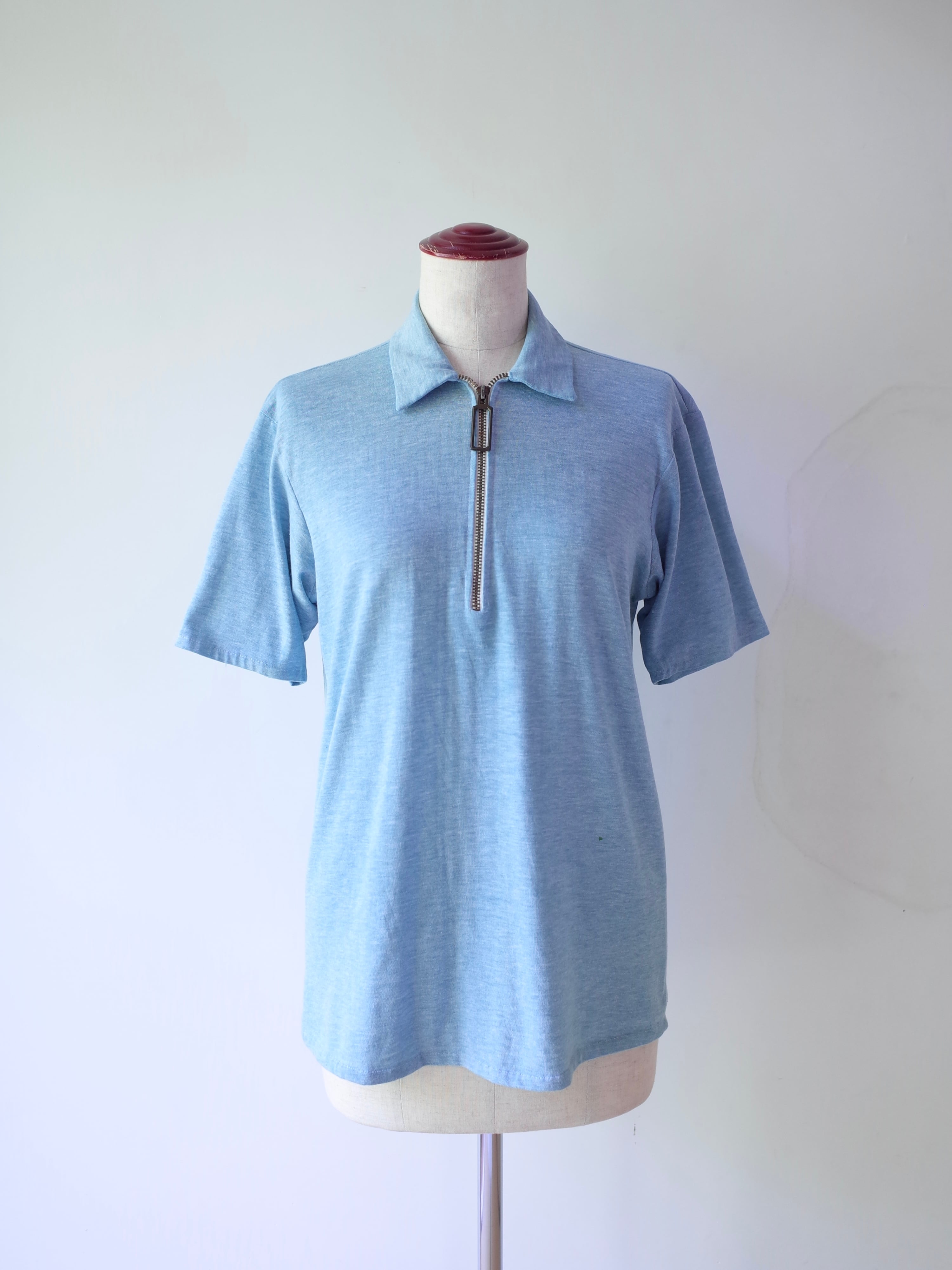 70s Half-Zip Pullover Top