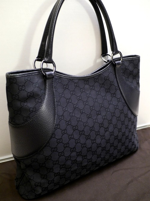 14万◆GUCCI グッチ GG柄 ユニセックス A4対応 ビジネス可 キャンバスxレザー切替 トート ハンド バッグ◆ A4書類対応で通勤通学にも大活躍