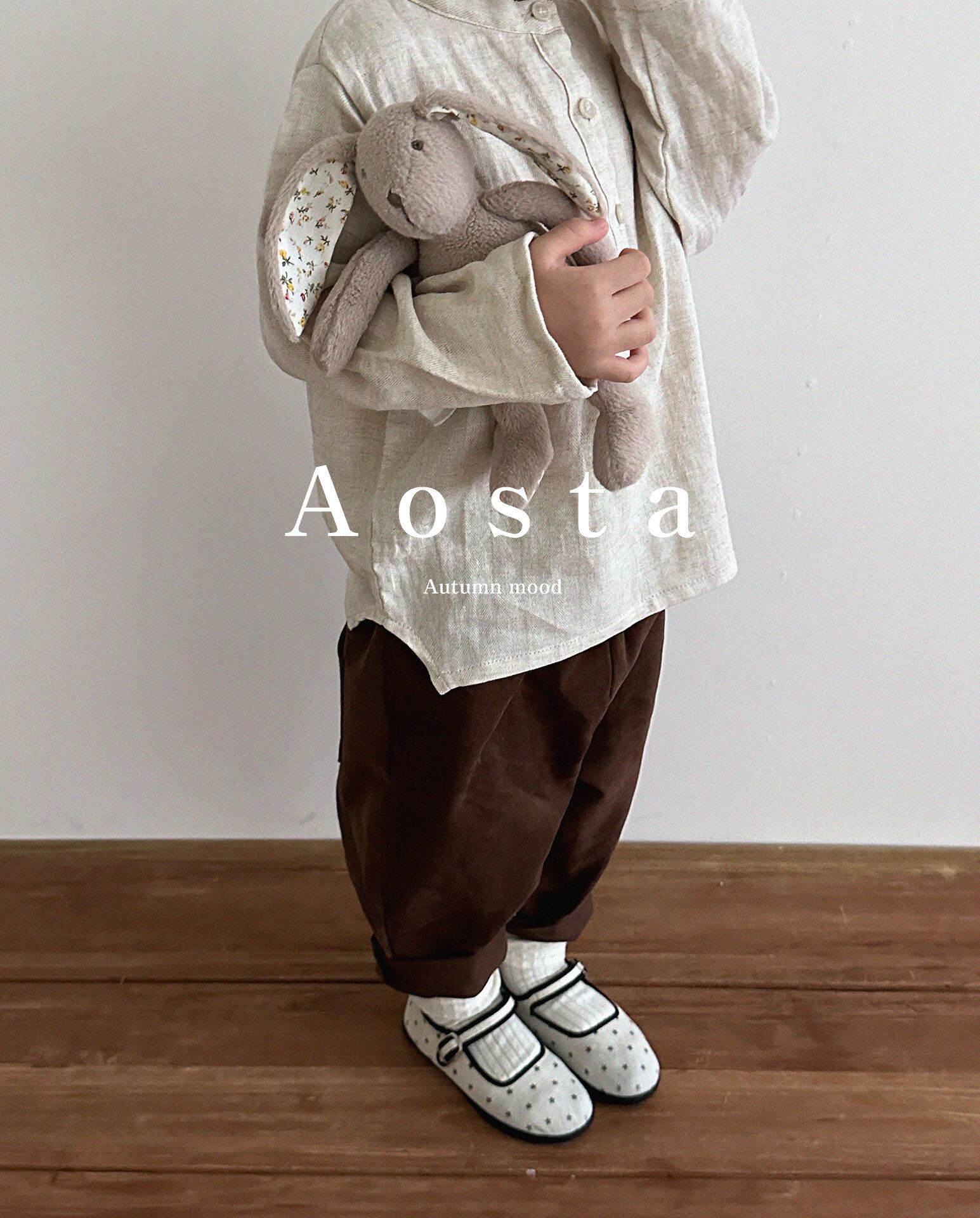 Aosta パンツ 70 80 ブラウン 秋服 韓国子ども服