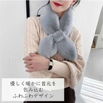 マフラー ミニサイズ 柄が選べる ファーマフラー 小さい 軽量 フェイクファー ふわもこ 通すだけ 秋冬 あったか ふわふわ もこもこ 防寒 レディースファッション ファッションアイテム 女性用 秋 冬 スヌード ティペット ドット柄 ビジュー付き キラキラ cw-a-6208
