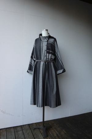 wool one-piece with belt