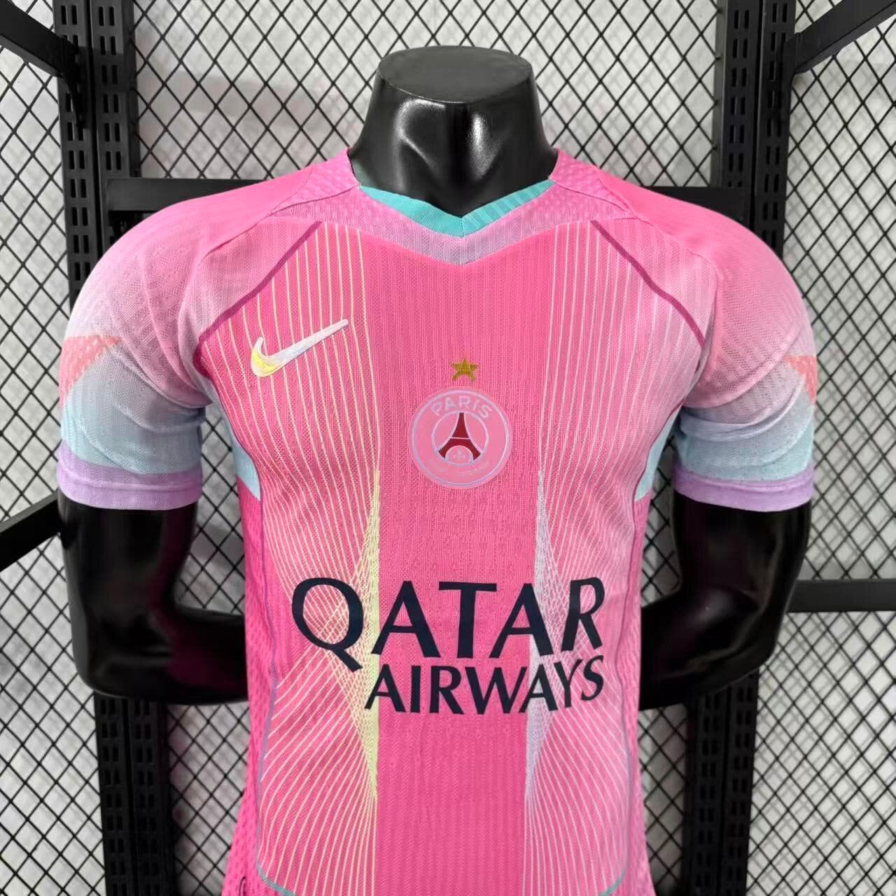 25-26 Player PSG Pink Jersey パリサンジェルマン 25-26 ユニフォーム