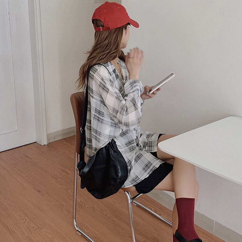 チェック シアー シャツ レディース 長袖 トップス 春夏 羽織り きれいめ 大人 かわいい おしゃれ 透け感 カジュアル 大人可愛い 大人女子