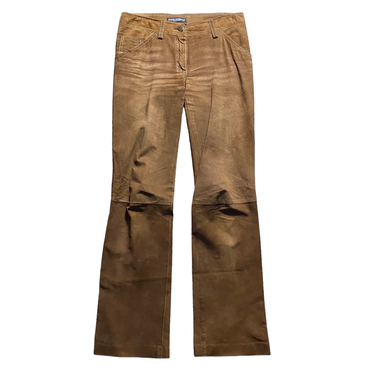 2002AW pig suede flair pants