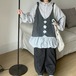 フロントクロス ニットベスト ・12538
