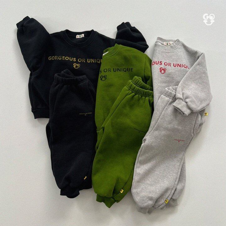 【予約】GO U ロゴスウェットセットアップ90~160