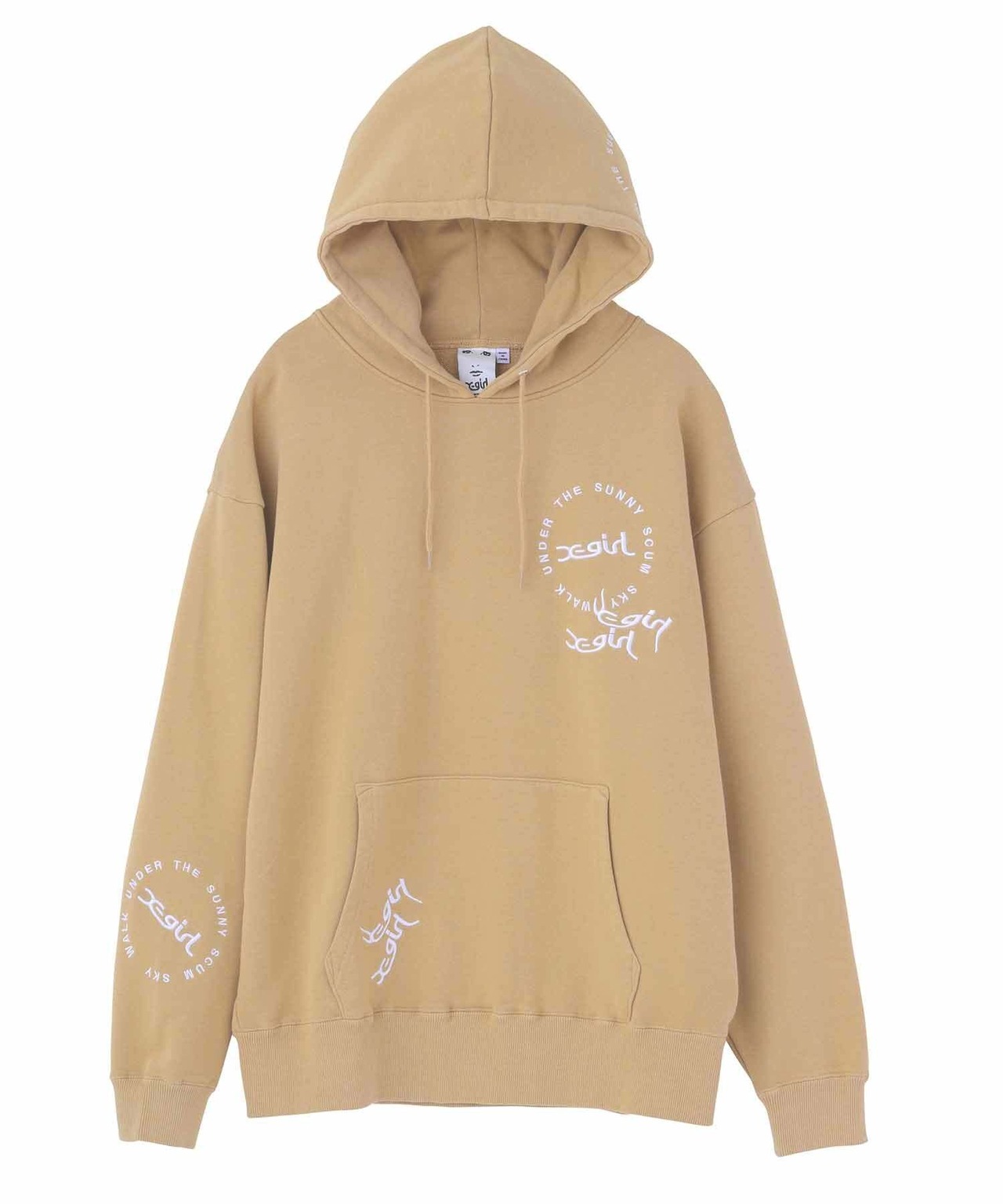 【X-girl】RANDOM EMBROIDERY SWEAT HOODIE