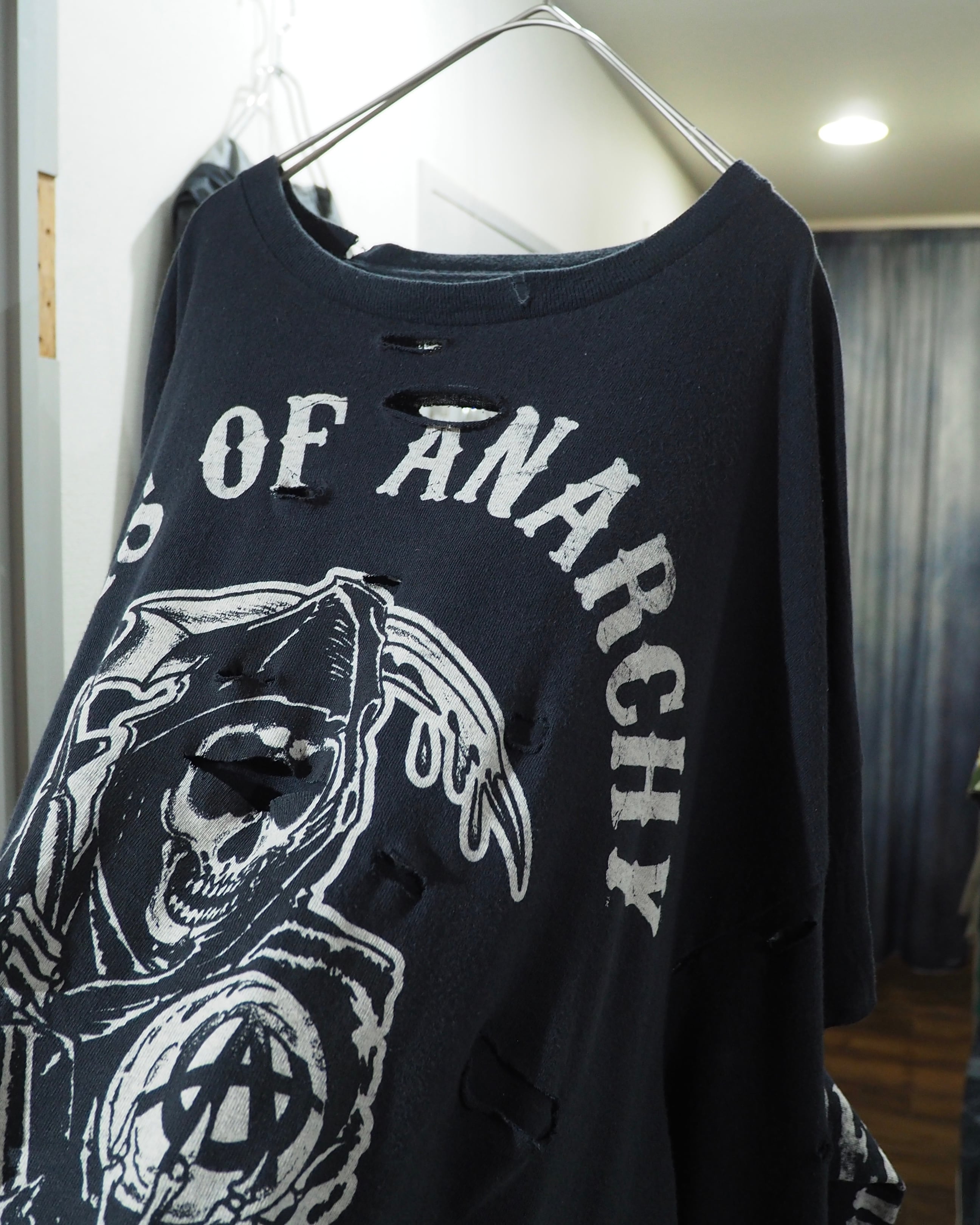 ” 循環 ” ” 死神 - Grim reaper ” Boro Circulation Re:make long sleeve Tee