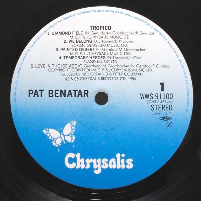 Pat Benatar / Tropico [WWS-91100] - 画像3