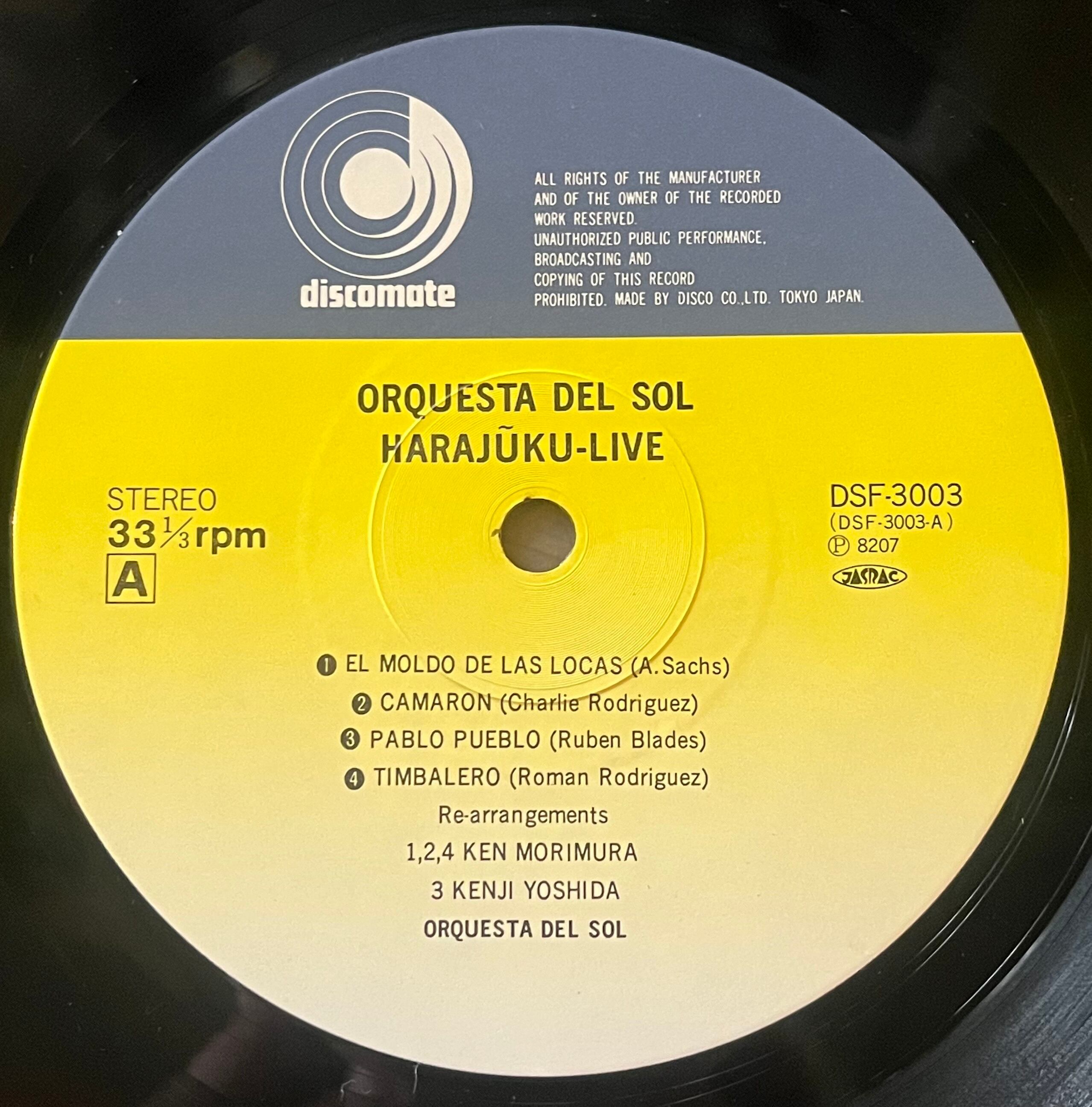 Orquesta Del Sol (オルケスタ・デル・ソル) – Harajūku-Live (原宿