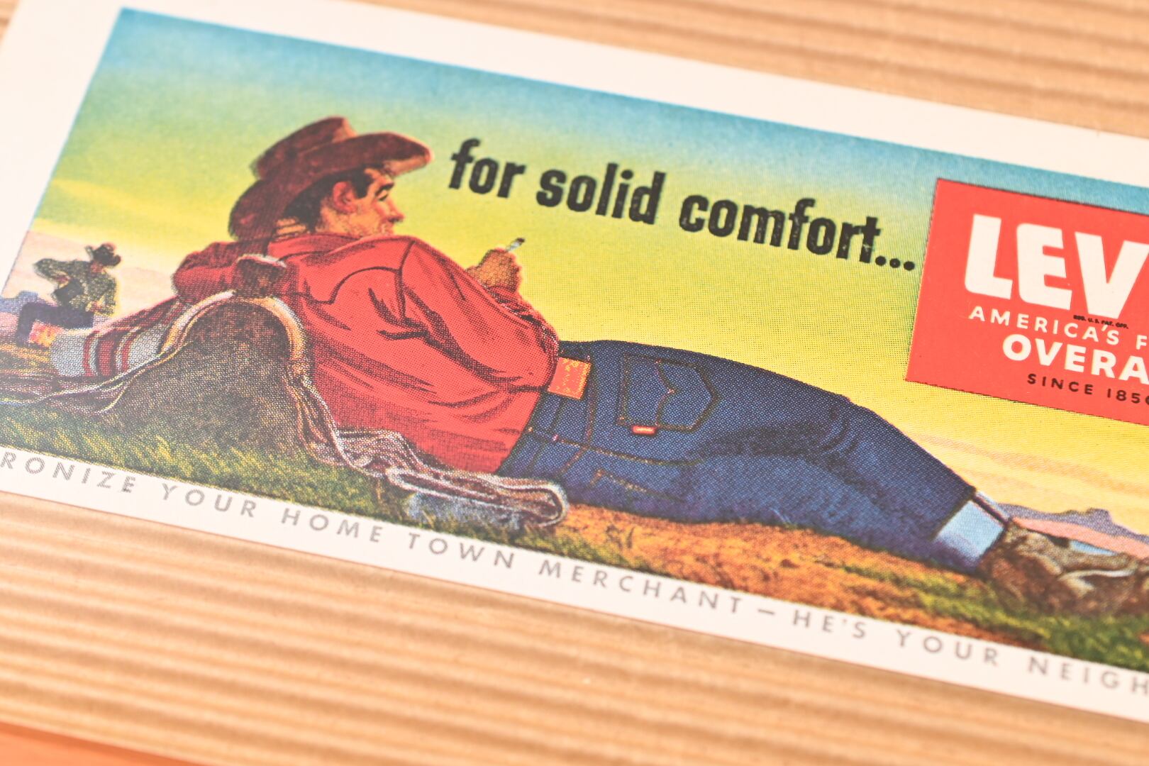 50's Levi's Advertising Ink Blotter 20 | Button Works Store ボタン