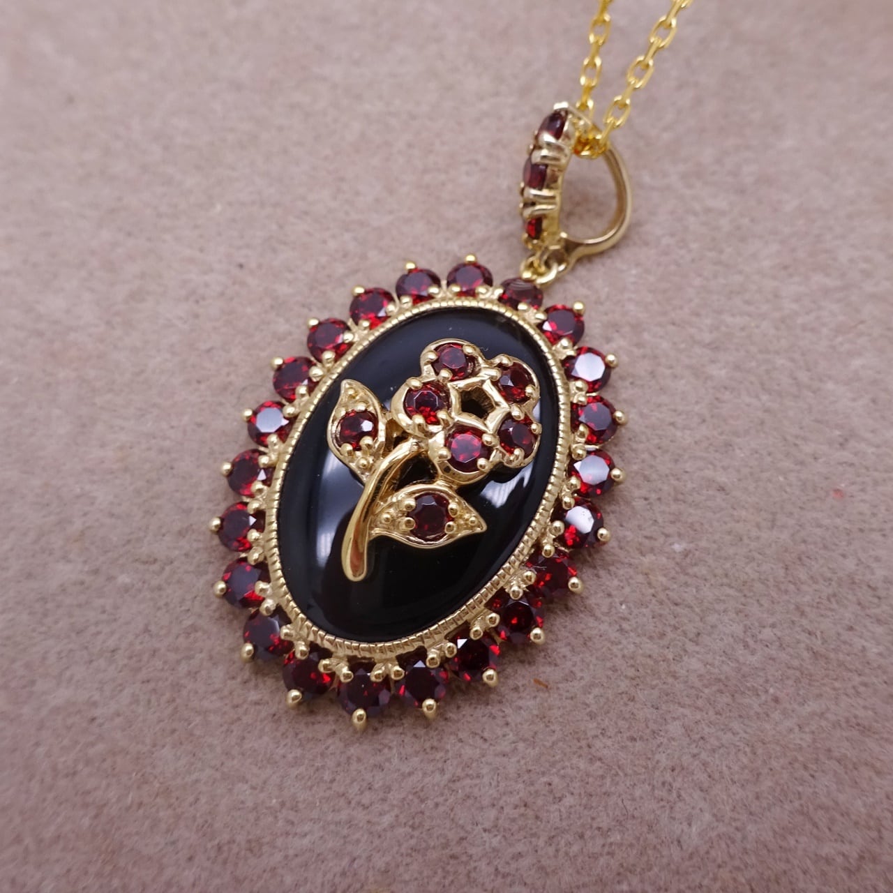 95.ガーネット ペンダントトップ☆ | 伊豆高原アンティークジュエリー