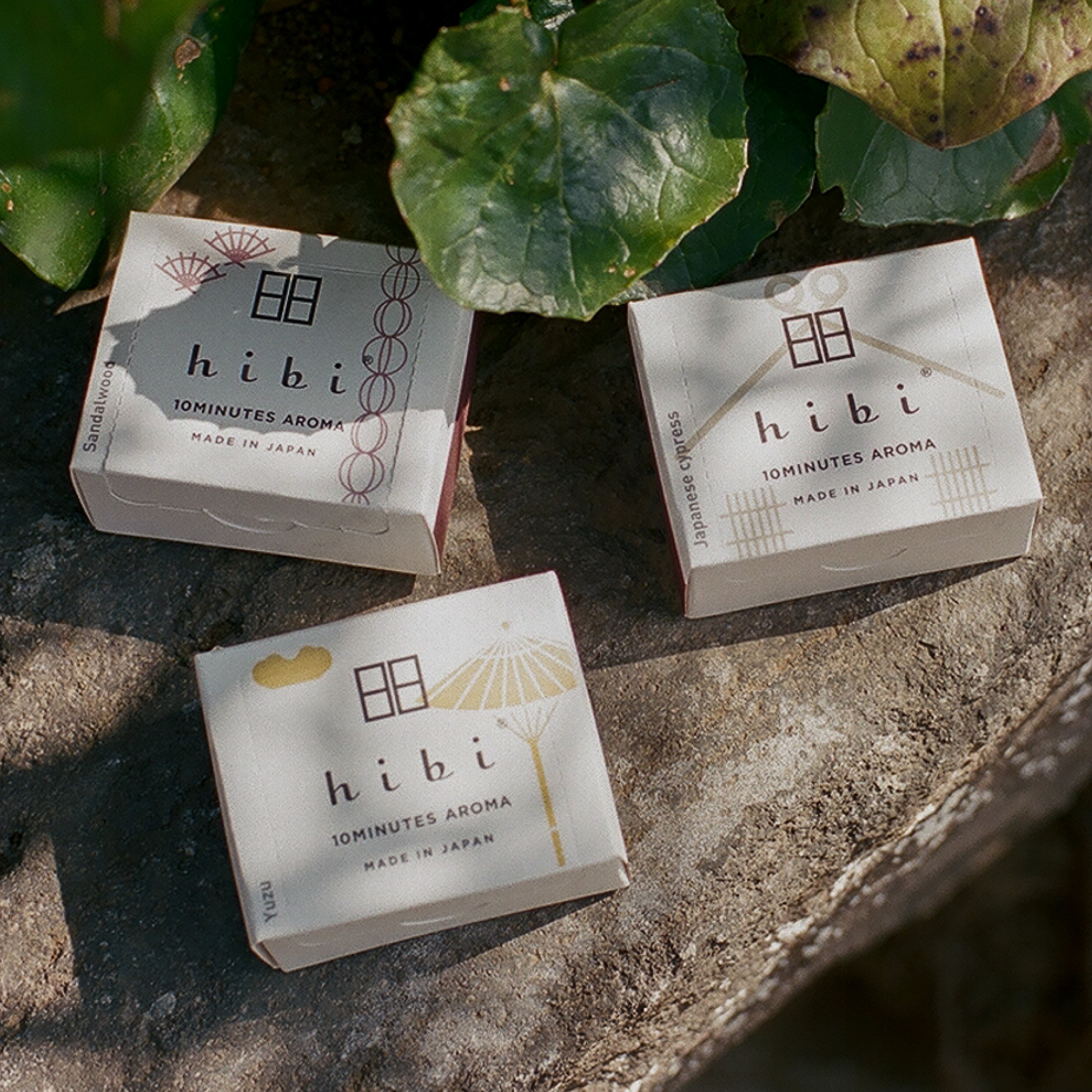 hibi お香スティック 和の香り ラージボックス 専用マット付