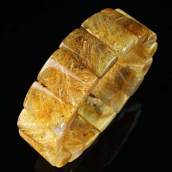 タイチンルチルクォーツ バングル ルチルクォーツ 一点物 111-42351