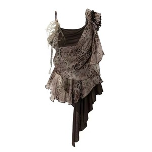 [NO ROMANCE] Leopard Irregular Tank Top Dress