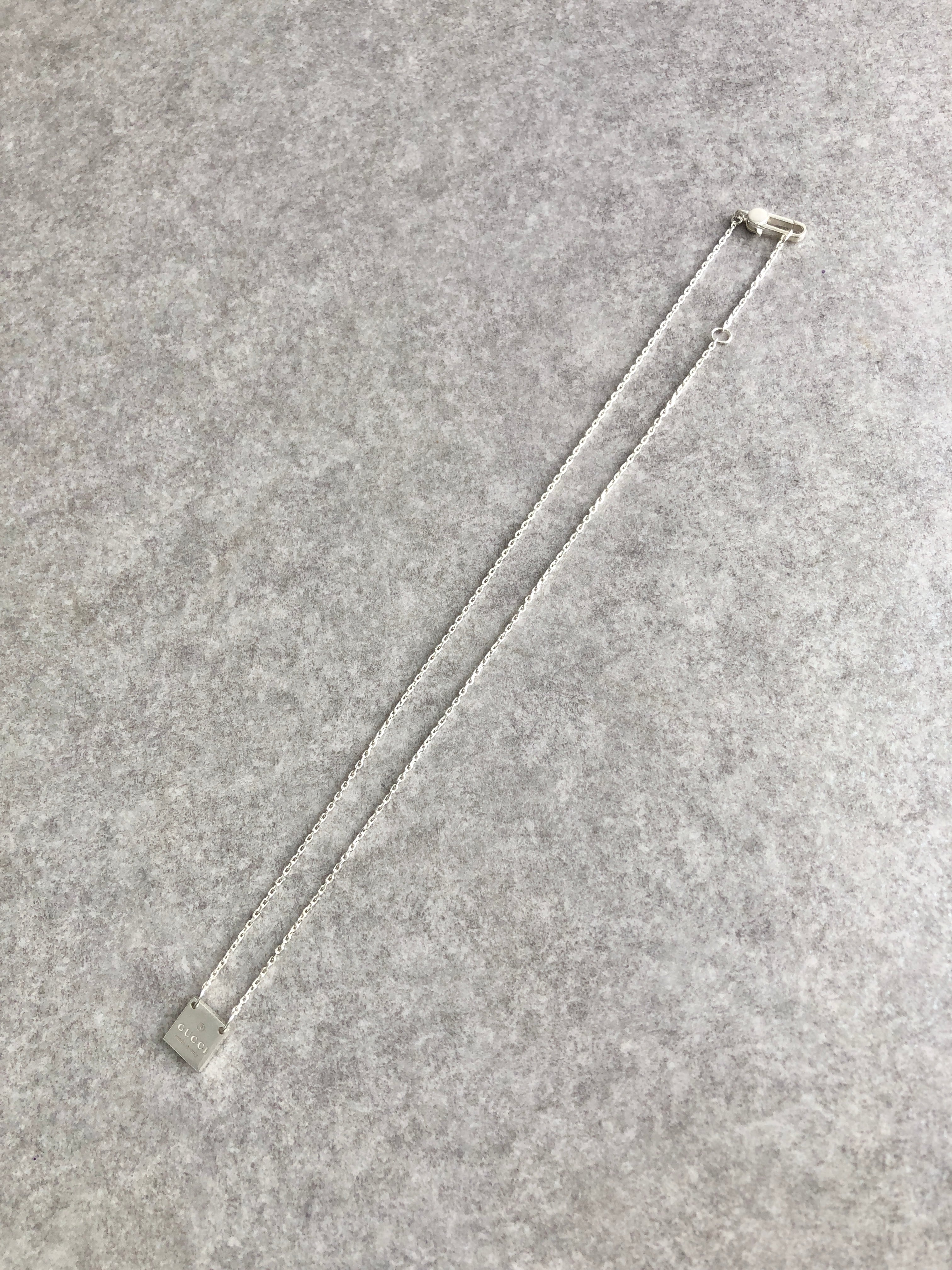 GUCCI グッチ ネックレス シルバー ロゴ SILVER925 vintage