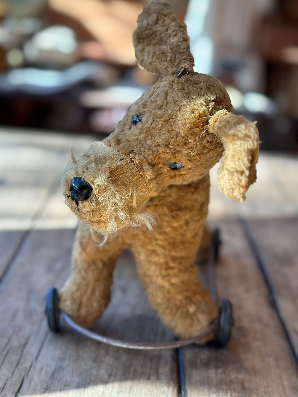 車輪付き犬のぬいぐるみ | Brocante de La Cocotte （フランス