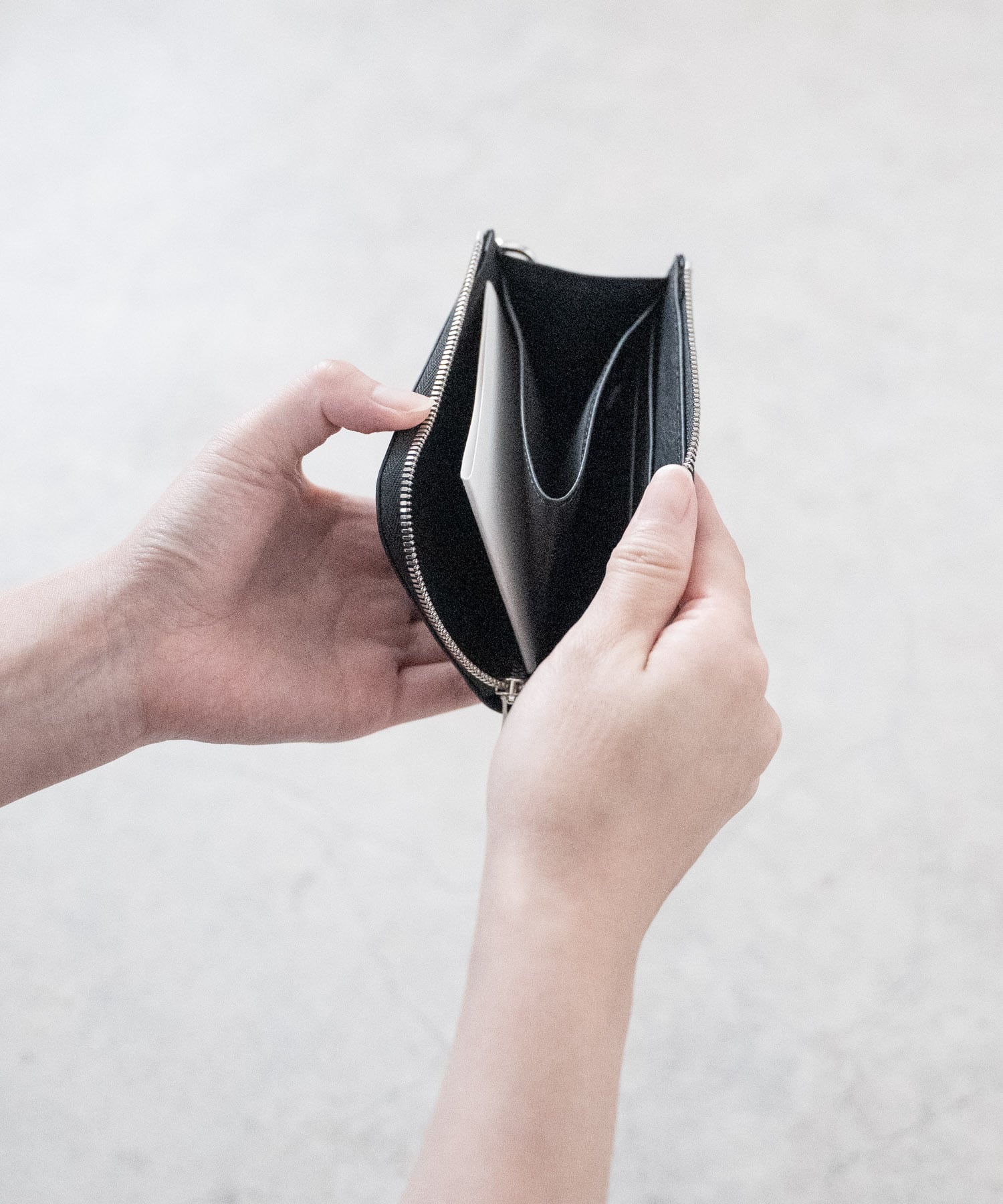 Dyneema Leather COMPACT ZIP WALLET/3038#1/超軽量ダイニーマレザー